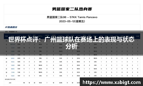 世界杯点评：广州篮球队在赛场上的表现与状态分析